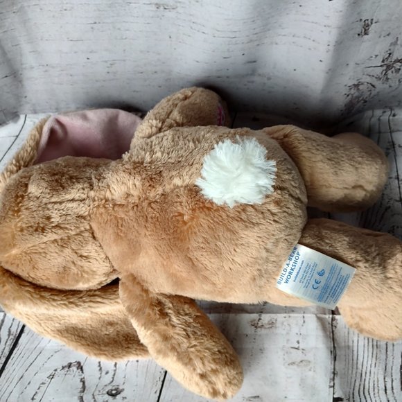 Build a Bear Bunny Lop Ear Rabbit Tan Pink Nose 16" Plush Stuffed Animal Easter - Picture 5 of 7